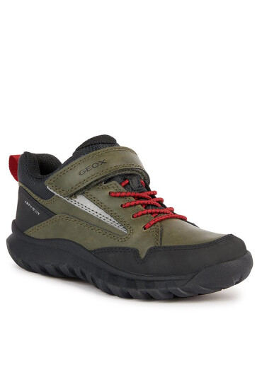 Geox Зимни обувки Simboys J36L0C 0MEFU C0754 M Dk Green/Red - Mera.bg
