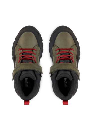 Geox Зимни обувки Simboys J36L0C 0MEFU C0754 S Dk Green/Red - Mera.bg