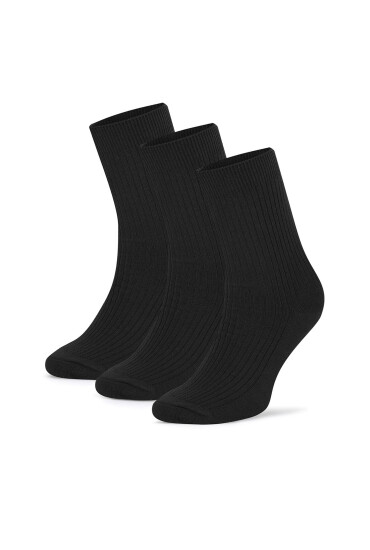 GINO ROSSI Дълги чорапи 3MB-003-AW24 (3-pack) Черен - Mera.bg