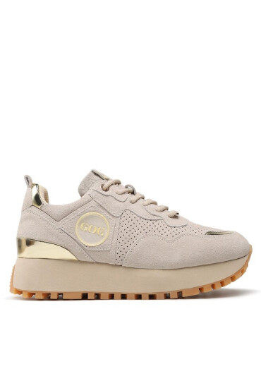 GOE Сникърси LL2N4001 Beige - Mera.bg