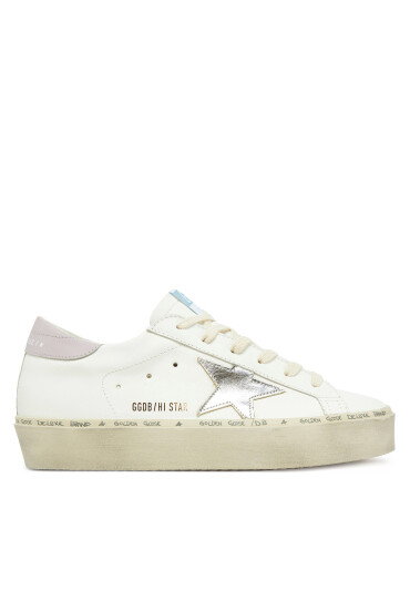 GOLDEN GOOSE Сникърси Hi Star Classic With List GWF00118.F006845.10527 Бял - Mera.bg