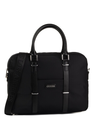 Guess Чанта за лаптоп New Milano HM6901 PL201 Черен - Mera.bg