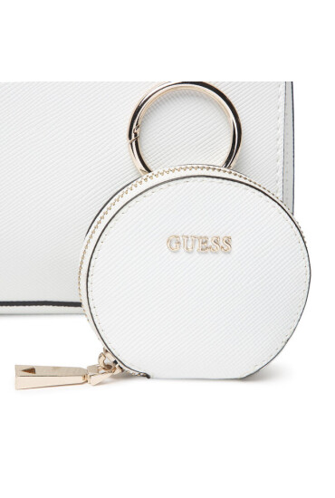 Guess Дамска чанта Alexie Lrg Girlfriend Satchel HWVG84 16070 Бял - Mera.bg