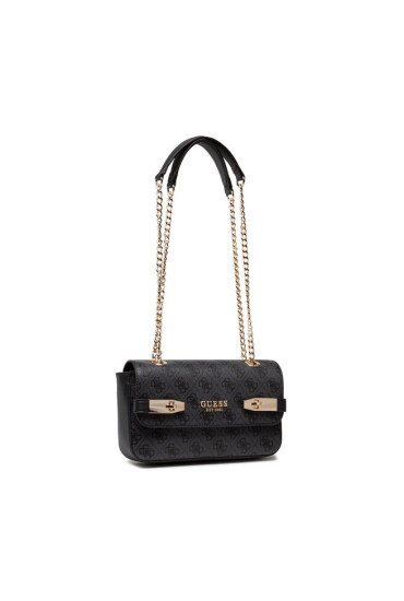 Guess Дамска чанта Zadie Logo Cnvrtble Xbdy Flap HWSG83 96210 Сив - Mera.bg