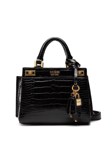 Guess Дамска чанта Katey Croc Mini Satchel HWCB84 94730 BLA - Mera.bg