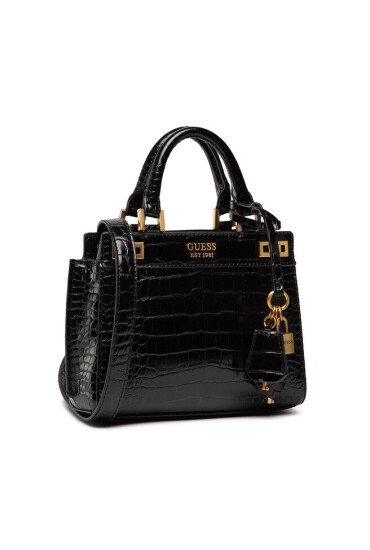 Guess Дамска чанта Katey Croc Mini Satchel HWCB84 94730 BLA - Mera.bg