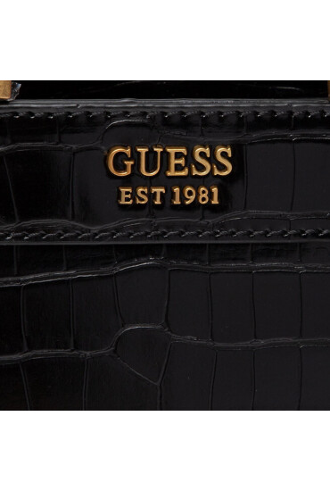 Guess Дамска чанта Katey Croc Mini Satchel HWCB84 94730 BLA - Mera.bg