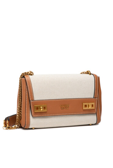 Guess Дамска чанта Katey Flap Shoulder Bag HWHA78 70190 Бежов - Mera.bg