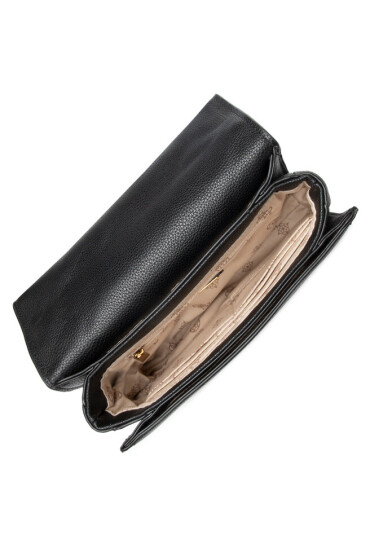 Guess Дамска чанта Abey Crossbody Flap HWQB85 58210 Черен - Mera.bg