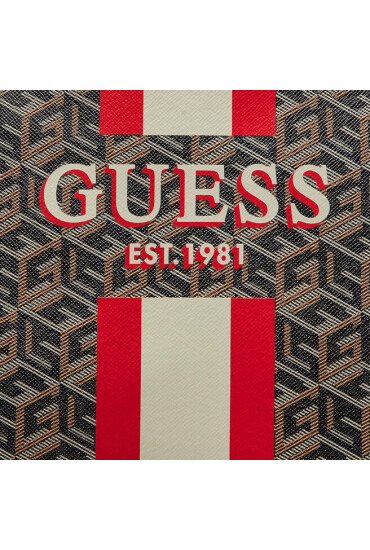 Guess Дамска чанта Vikky (SV) HWSV69 95240 BLACK LOGO/COGNAC - Mera.bg