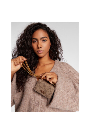 Guess Дамска чанта Alexie (BB) Mini Bags HWBB84 16770 Бежов - Mera.bg