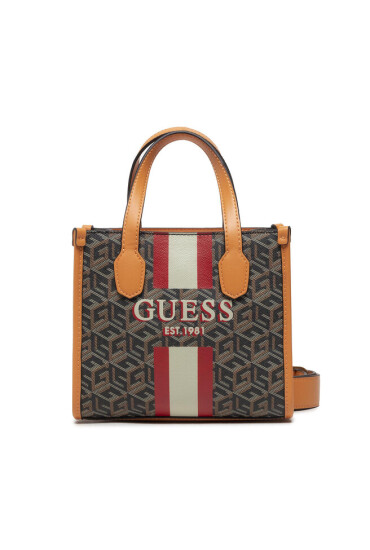 Guess Дамска чанта Silvana (SC) Mini Bags HWSC86 65760 Кафяв - Mera.bg