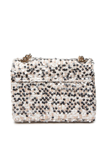 Guess Дамска чанта Virtual (IN) Evening Bags HWIN86 70730 Сребрист - Mera.bg