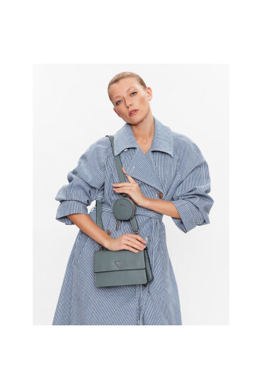 Guess Дамска чанта Eco Alexie (EVG) HWEVG8 73719 SLATE - Mera.bg