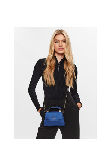 Guess Дамска чанта Velina (EG) Mini Bags HWEG87 65770 BLU - Mera.bg