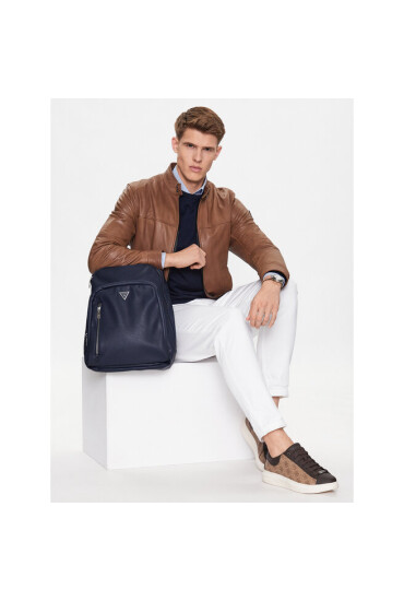 Guess Дамска чанта Certosa Saffiano Smart HMECSA P3241 Тъмносин - Mera.bg