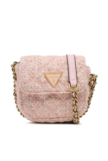 Guess Дамска чанта Giully (TP) Mini Bags HWTP87 48730 Розов - Mera.bg