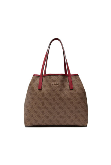 Guess Дамска чанта Vikky Tote HWSG69 95230 Кафяв - Mera.bg