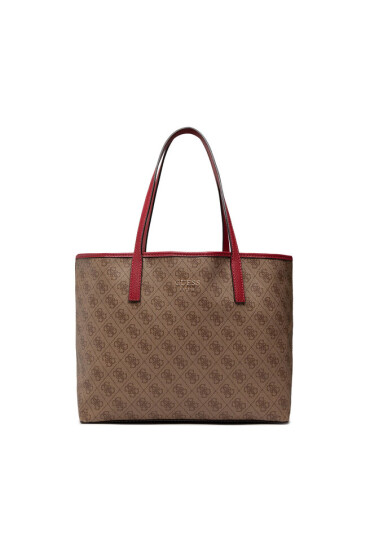 Guess Дамска чанта Vikky Tote HWSG69 95230 Кафяв - Mera.bg