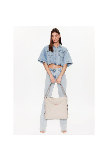 Guess Дамска чанта Adam (QG) HWQG86 94240 Бежов - Mera.bg
