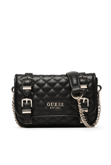 Guess Дамска чанта Adam (QG) Mini Bags HWQG86 94780 Черен - Mera.bg