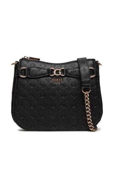 Guess Дамска чанта Arlena Logo (PG) HWPG93 36040 Черно родиево покритие - Mera.bg
