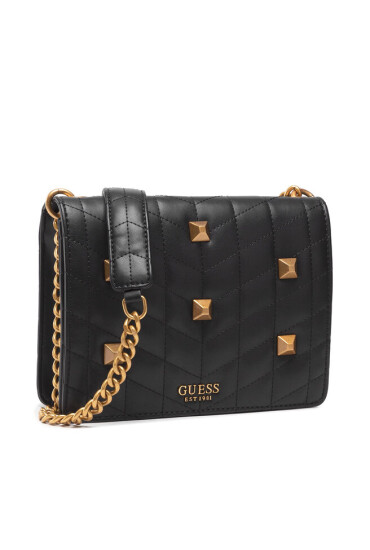 Guess Дамска чанта Brera Crossbody Flap HWQB84 04190 BLACK - Mera.bg