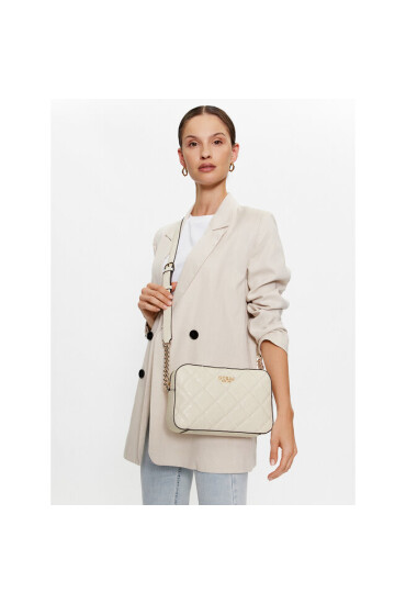 Guess Дамска чанта Caddie (GG) HWGG87 83140 Екрю - Mera.bg