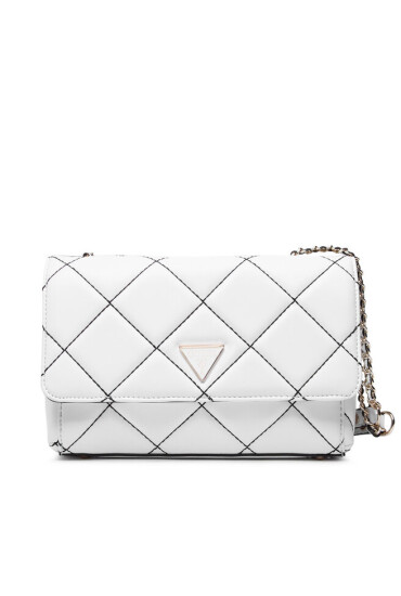 Guess Дамска чанта Cessily Convertible Xbody Flap HWQC76 79210 WHITE MULTI - Mera.bg
