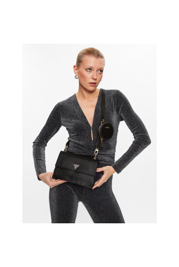 Guess Дамска чанта Eco Alexie (EVG) HWEVG8 73719 BLA - Mera.bg
