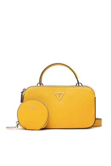Guess Дамска чанта Eco Alexie (EVG) Mini HWEVG8 73772 Жълт - Mera.bg