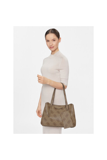 Guess Дамска чанта Eco Brenton (EBO) HWEBO8 39009 Бежов - Mera.bg