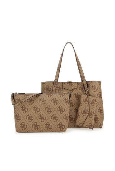 Guess Дамска чанта Eco Brenton (EBO) HWEBO8 39023 Бежов - Mera.bg