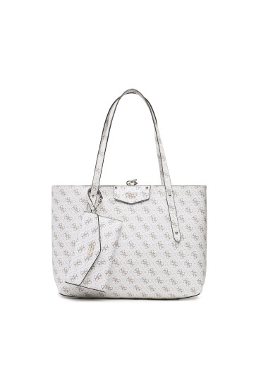 Guess Дамска чанта Eco Brenton (ESG) HWESG8 39023 Бял - Mera.bg