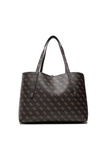 Guess Дамска чанта Eco Brenton Tote HWESG8 39023 Кафяв - Mera.bg