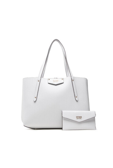 Guess Дамска чанта Eco Brenton Tote HWEVG8 39023 WHI - Mera.bg