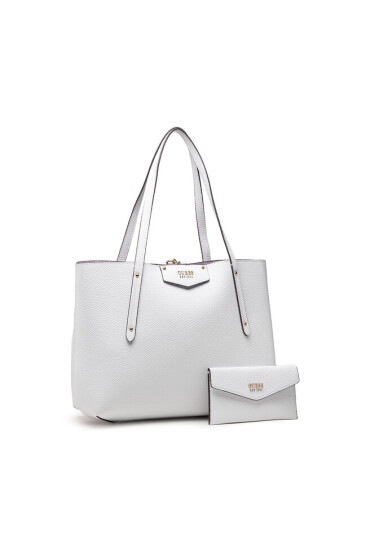 Guess Дамска чанта Eco Brenton Tote HWEVG8 39023 WHI - Mera.bg