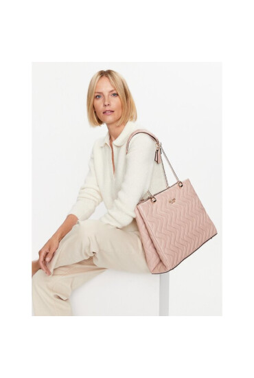 Guess Дамска чанта Eco Mai (EQG) HWEQG8 96923 Розов - Mera.bg