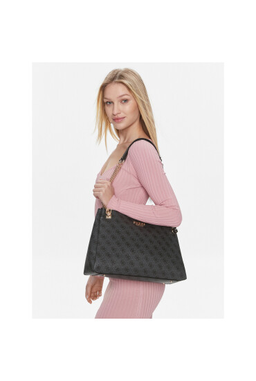 Guess Дамска чанта Eliette Logo Grlfrnd HWSG93 15230 Черен - Mera.bg