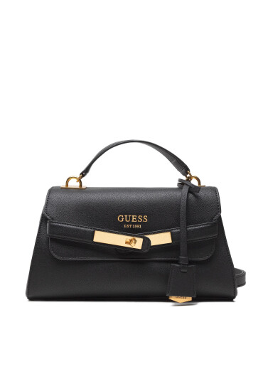 Guess Дамска чанта Enisa Top Handle Flap HWVA84 21200 Черен - Mera.bg