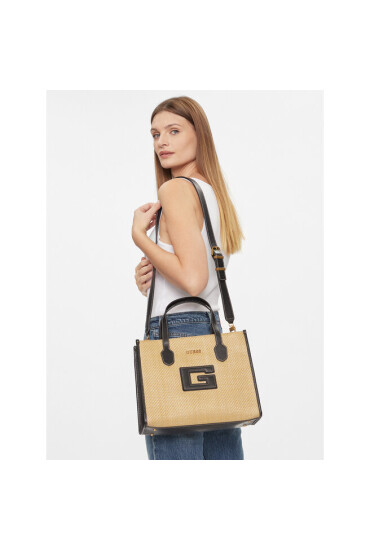 Guess Дамска чанта G Status 2 Compartment Tote Galya HWWA91 98220 Бежов - Mera.bg