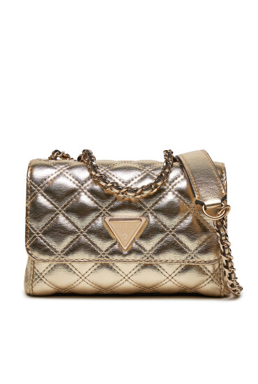 Guess Дамска чанта Giully (QM) Mini-Bags HWQM87 48740 Златист - Mera.bg