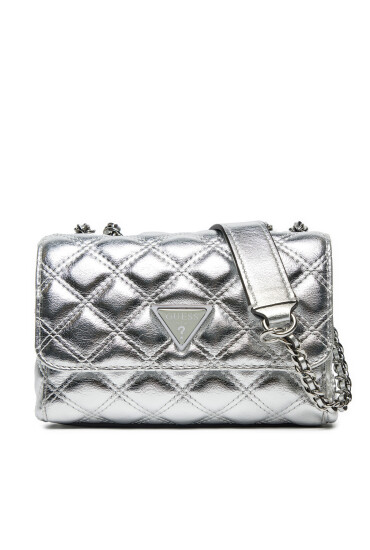 Guess Дамска чанта Giully (QV) Mini-Bags HWQV87 48740 Сребрист - Mera.bg