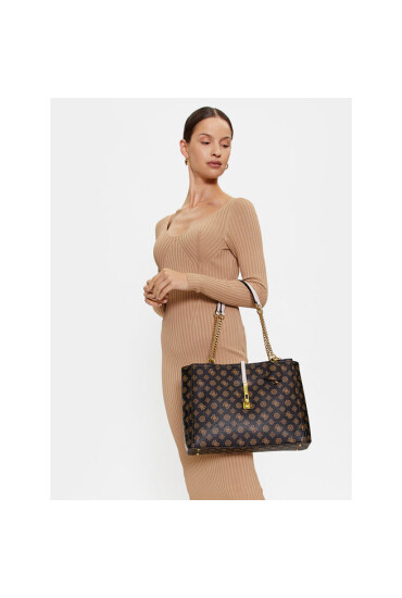 Guess Дамска чанта James Logo (PA) HWPA89 70230 Кафяв - Mera.bg