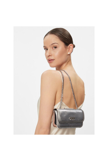 Guess Дамска чанта Kaska (EY) Evenings-Bags HWEY92 03780 Сребрист - Mera.bg