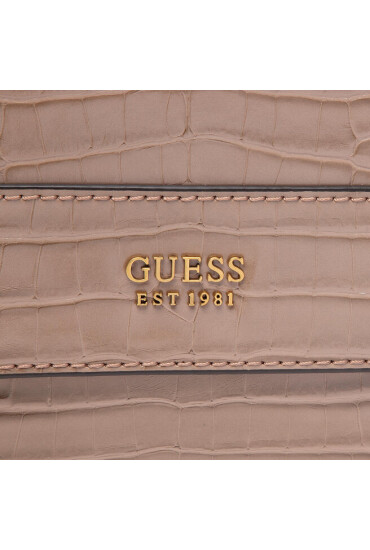 Guess Дамска чанта Katey Croc Flap Shoulder Bag HWCB84 94190 Кафяв - Mera.bg