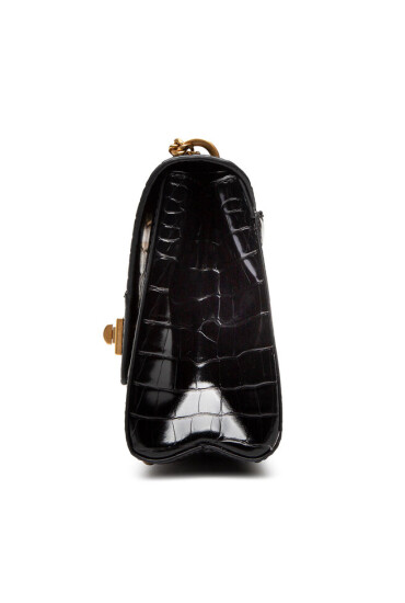 Guess Дамска чанта Katey Croc Flap Shoulder Bag HWCB8494190 Черен - Mera.bg