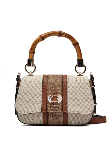 Guess Дамска чанта Kerima (Ag) Mini-Bags HWAG93 37780 Екрю - Mera.bg