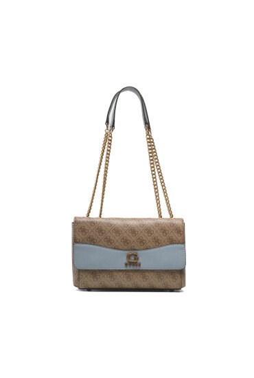 Guess Дамска чанта Nell Logo (SB) HWSB87 35210 Кафяв - Mera.bg