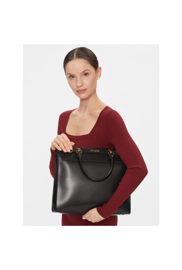 Guess Дамска чанта Sestri Logo (VG) HWVZ90 01230 Черен - Mera.bg